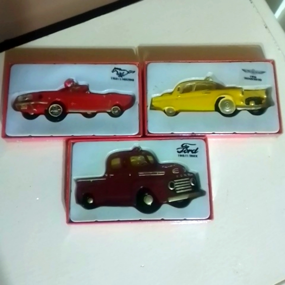 Set of 3 Official FORD Ornaments